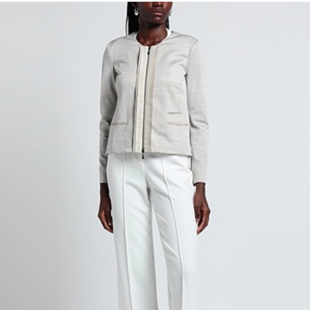 GIORGIO ARMANI Beige Two-tone Blazers Size US 4 (IT 40)